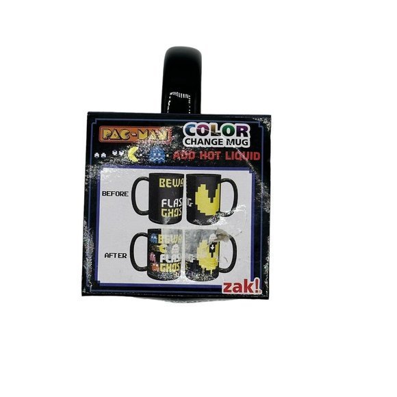 Pac-Man Color Changing Coffee Mug Cup Collectible Black - NEW - Picture 3 of 7